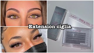 PROVIAMO IL KIT PER FARE LE EXTENSION ALLE CIGLIA [upl. by Wilkey562]