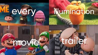 Every Illumination Movie TrailerIncluding Migration And Despicable Me 4 [upl. by Martineau741]