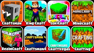 Minecraft Craftsman King Craft Lokicraft Crafting and Building Craftsman 4 Realm craft [upl. by Niabi273]