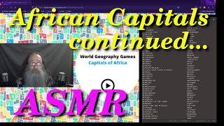 More African Capitals ASMR sleep relax tingle soft spoken male voice Bill MaxVoxPax [upl. by Notgnimer136]