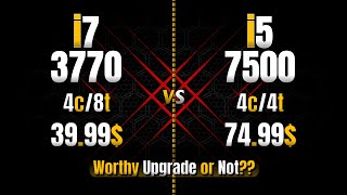 i7 3770 vs i5 7500  11 Games Tested [upl. by Harl]