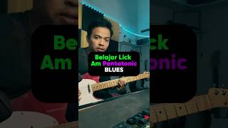 Belajar lick am pentatonic blues  kromatik learningguitar belajargitar [upl. by Hardigg]