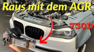 BMW N57 AGR ausbauen und stilllegen 730d 740d 530d 535d 330d 335d [upl. by Eciryt]