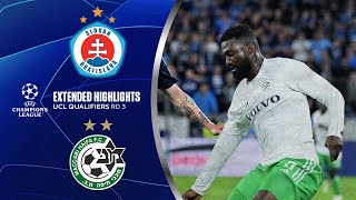 Slovan Bratislava vs Maccabi Haifa  Extended Highlights  UCL Qualifiers  Round 3  CBS Sports [upl. by Atter]