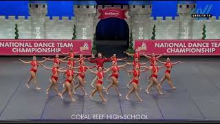 Coral Reef High School Dance Team Jazz Finals UDA Dance Team Nationals Championship [upl. by Wildee]