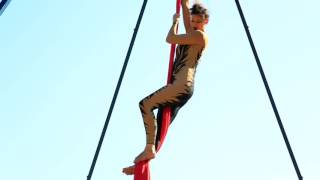 Silk Dancer at Renaissance Pleasure Faire aerial acrobat like Cirque Du Soleil [upl. by Sello]