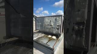 Condenser coil cleaning with foaming chemical hvac [upl. by Enneles]