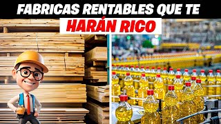 8 IMPRESIONANTES FABRICAS para GANAR DINERO que quizás NUNCA habías PENSADO lo RENTABLES QUE SON [upl. by Valtin]