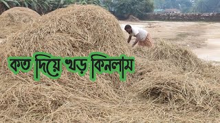 কত দিয়ে খড় কিনলাম  এখন খড় এর দাম কত  Spondon Agro [upl. by Ahsienak]