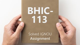 BHIC113 solved assignment 202425  BHIC113 solved assignment 2025  BHIC113 assignment [upl. by Olecram]