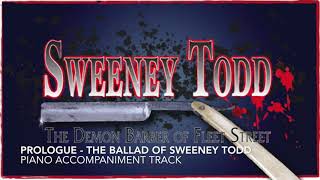 Prologue  The Ballad of Sweeney Todd  Sweeney Todd  Piano AccompanimentRehearsal Track [upl. by Teador]