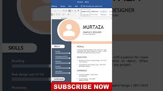 how to create cv free  free cv on word [upl. by Sandy227]