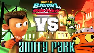 Sheen Estevez vs Plankton III  Super Brawl Showdown v031b Full Match Gameplay [upl. by Maier]