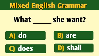 Mixed English Grammar  CAN YOU SCORE 2525 MIXED GRAMMAR QUIZ [upl. by Atalya352]