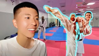 Ray Almost Knocked Himself Out While Taking Karate Class 🤣 [upl. by Nylirem]