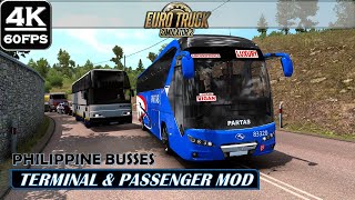 ETS2 PARTAS Super Deluxe Bus  Trip to Vigan  PROVINCIAL BUS OPERATION   MOD DOWNLOAD LINK 4K [upl. by Nylyram]