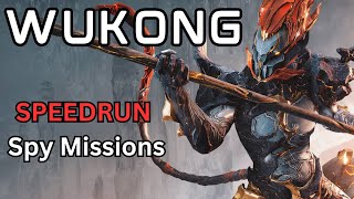 SPEEDRUN Missions With Wukong  Warframe [upl. by Sanborne579]