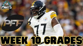 Arthur Moats Reacts To The Pittsburgh Steelers Pro Football Focus PFF Grades For Week 10 [upl. by Aseeral]