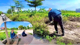 Elderly Man Saddened as His Sidewalk Is Overrun with Trash and Weeds [upl. by Negriv]