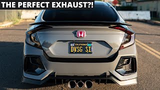 RETROFITTING A TYPER EXHAUST ON MY CIVIC SI [upl. by Nortna]