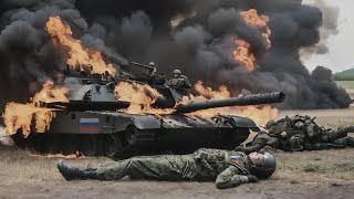 Terrifying Explosion Russian T72 Tank Destroyed By US Abrams Tank [upl. by Strader144]