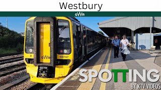 Trains at Westbury WML  030923 [upl. by Sankey]