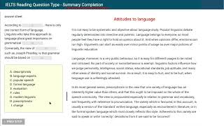 IELTS Reading  Summary Completion [upl. by Arodal]