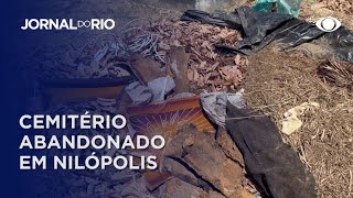 Túmulos violados e lixo em cemitério em Nilópolis [upl. by Butch]