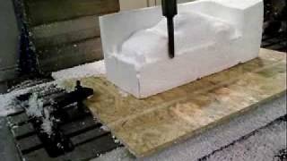 CNC Machine  Styrofoam test [upl. by Monahan]