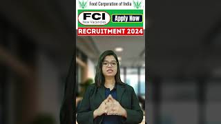 FCI RECRUITMENT 2024  Post 33556  fcirecruitment2024 shortsviral [upl. by Niwde834]