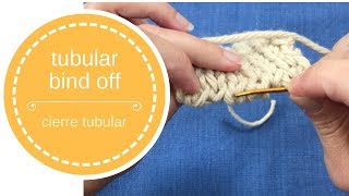 Tubular bind off en español [upl. by Lazarus969]