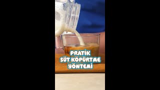 Sütlü Kahve Sevenlere☕ Süt Köpürtücüsü Olmadan Evde Bol Köpüklü Kahve Yapma Yöntemi 🥛😉👌 [upl. by Skvorak]