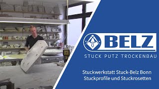 Stuckwerkstatt StuckBelz Bonn  Stuckprofile und Stuckrosetten herstellen [upl. by Eduam]