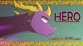 Complete Spyro MAP  HERO [upl. by Ahseryt]