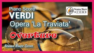 Verdi Opera quotLa Traviataquot Overture  Piano Score  Orchestral Sound [upl. by Ahcurb]