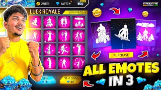 Free Fire New Emotes In 3 Diamonds💎🥳 I Got Everything Max Out in 10000 Diamonds Garena Free Fire [upl. by Natek]