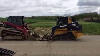 John Deere 333G vs Takeuchi TL12 [upl. by Koffman]