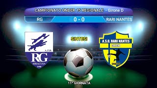 VIDEO SINTESI  RG  RARI NANTES  UNDER 15 REGIONALI 20242025 [upl. by Ecnatsnoc]