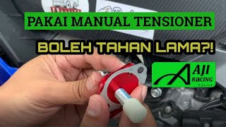 HONDA RS150R  TUKAR TENSIONER MANUAL DARI AJI RACING TUTORIAL amp PEMASANGAN [upl. by Laverne]