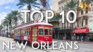 TOP 10 Things to do in NEW ORLEANS  NOLA Travel Guide 4K [upl. by Namad311]