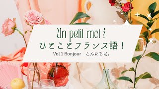 Vol 1 Bonjour  こんにちは [upl. by Macpherson]