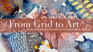 From Grid to Art Watercolor Marker Patterns and Creative Mark Making [upl. by Leumhs499]