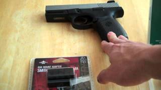 Laser Rail Sight for 9mm Pistol Review [upl. by Dahraf]