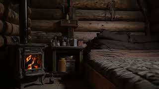 Cozy Fire amp Blizzard Sounds  Howling Winds for Study amp Sleep and Relaxation [upl. by Merline]