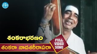 Sankara Nada Sareera Video Song  Sankarabharanam Movie Songs  Somayajulu JV  K Viswanath [upl. by Lucita]