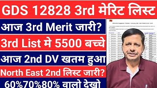 GDS result 2023  GDS 12828 3rd merit list 2023  gds special drive 3rd list  post office gds [upl. by Morena]