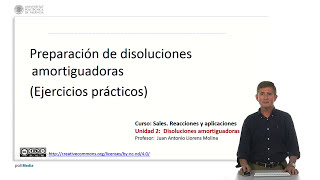 Preparación de disoluciones amortiguadoras Ejercicios prácticos  1724  UPV [upl. by Ratcliff]