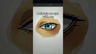 Trying to animate eye opening animation tutorial arttutorial procreate [upl. by Cynthea]