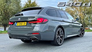 2023 BMW 5 Series G31 LCI 540d xDrive REVIEW on AUTOBAHN [upl. by Pen505]