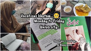 University start  vacations khatam  daily university routine  Final Year  Rimshaji vlog [upl. by Genie380]